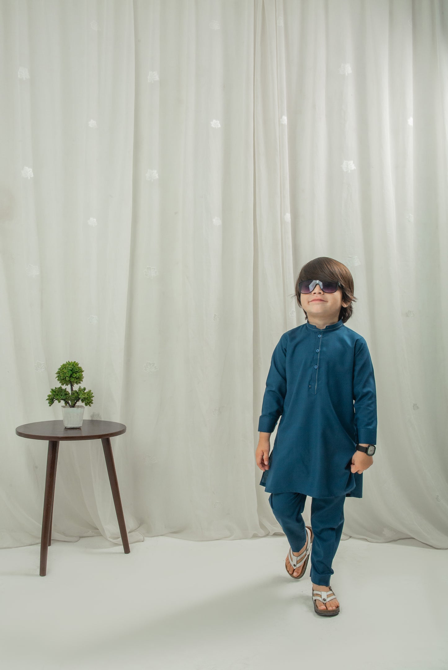 Turkish blue kurta pajama