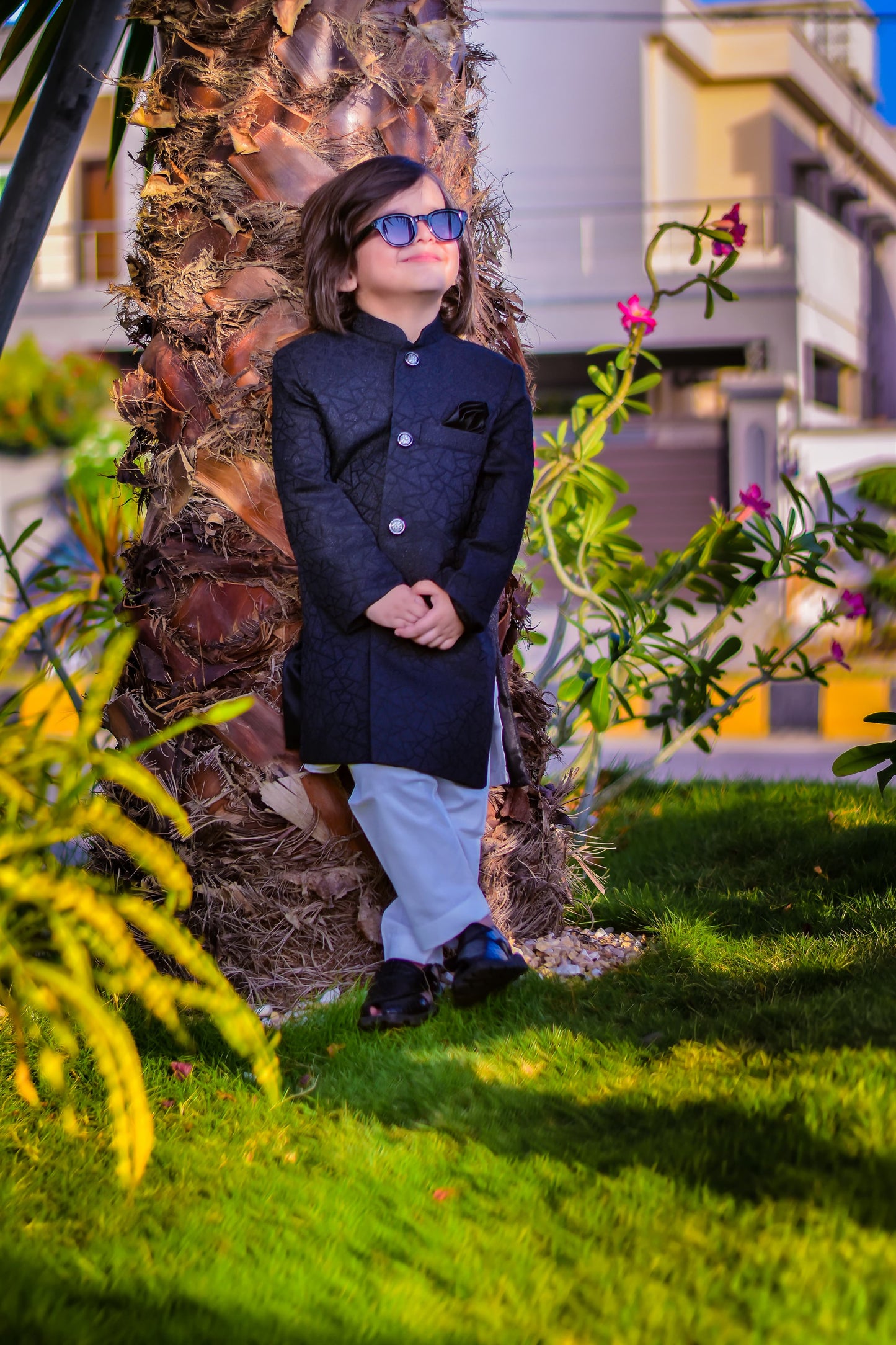 Black sherwani