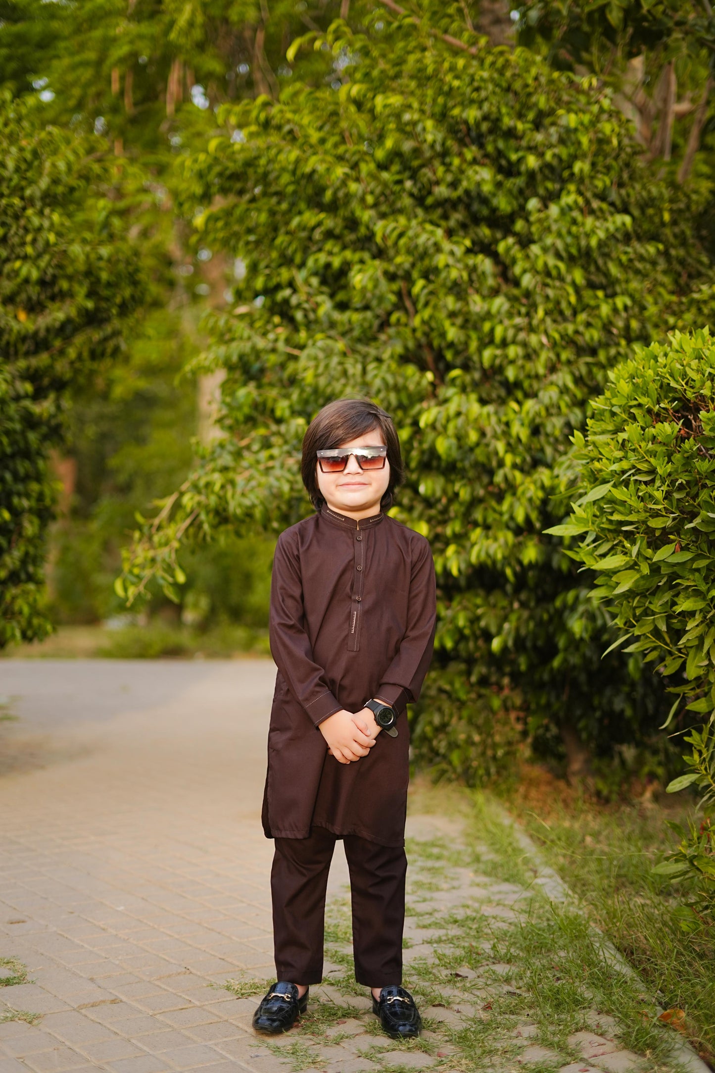 Chocolate brown kurta pajama