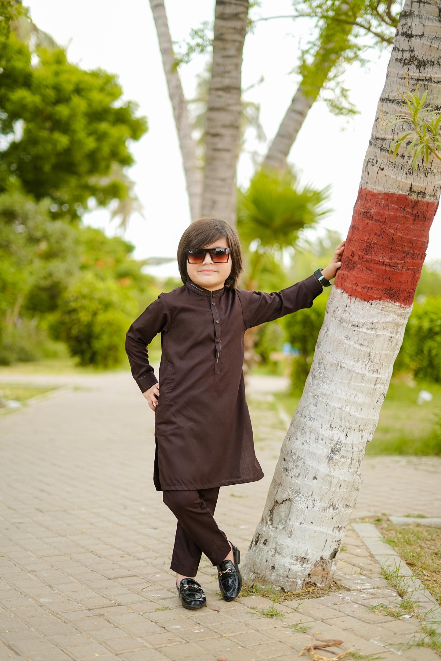 Chocolate brown kurta pajama