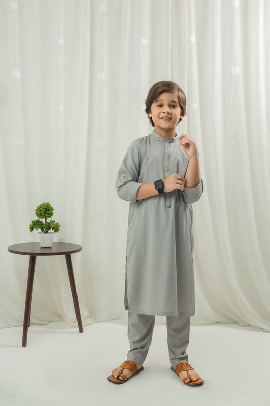Light grey kurta pajama