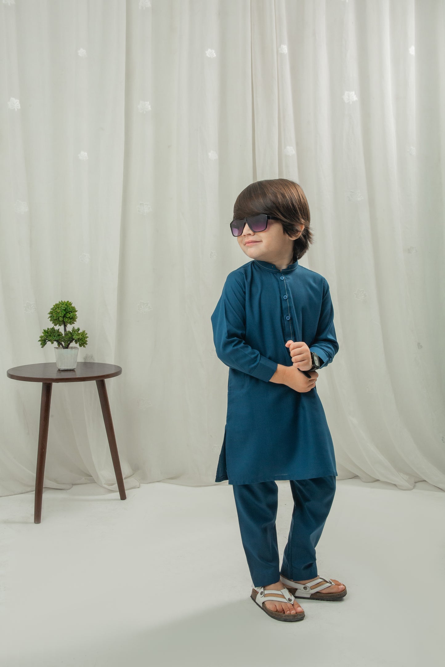Turkish blue kurta pajama
