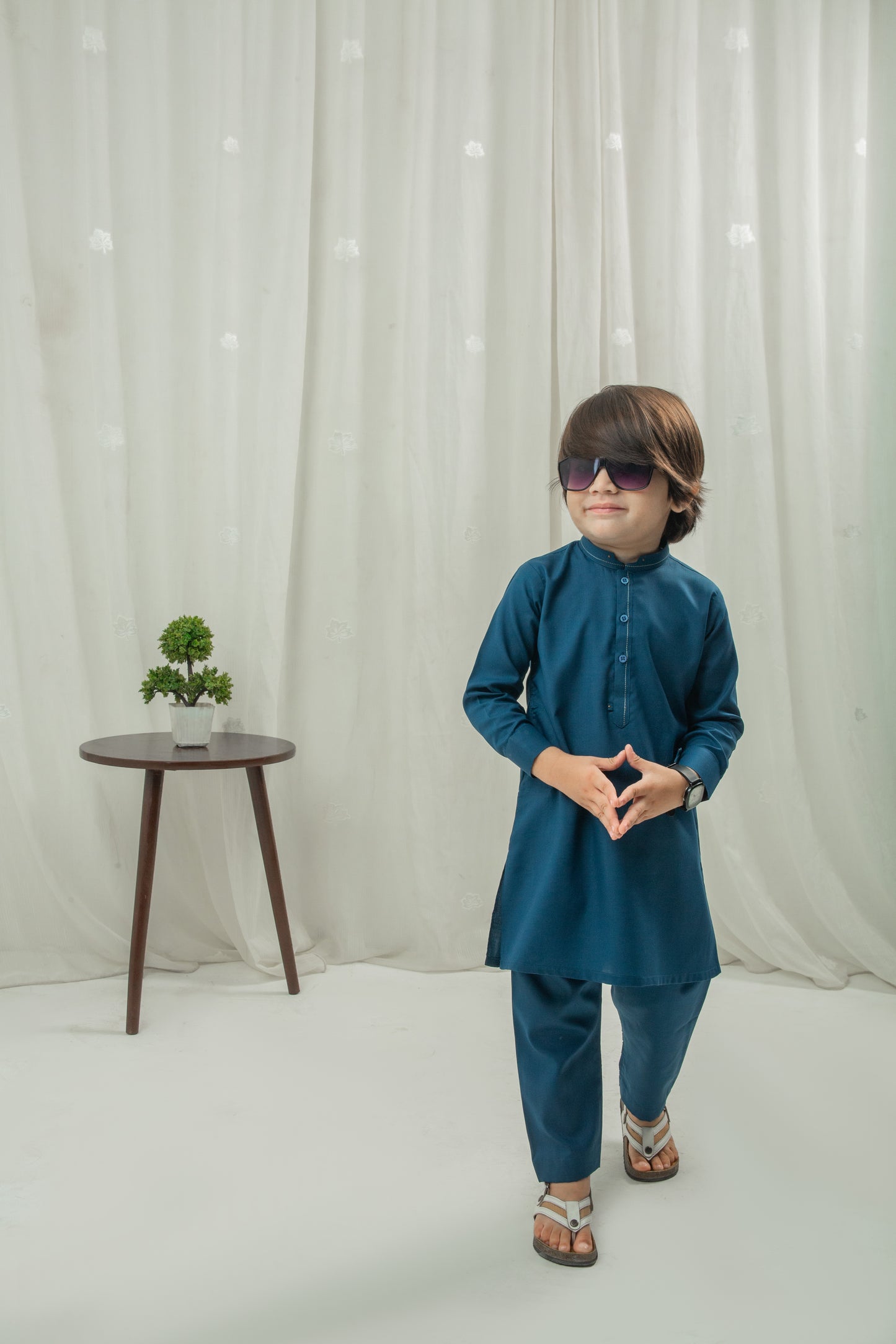 Turkish blue kurta pajama