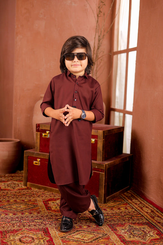 Maroon Kameez Shalwar