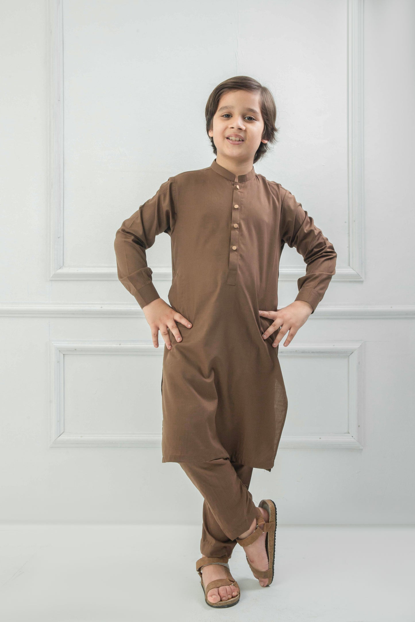 Light brown kurta pajama