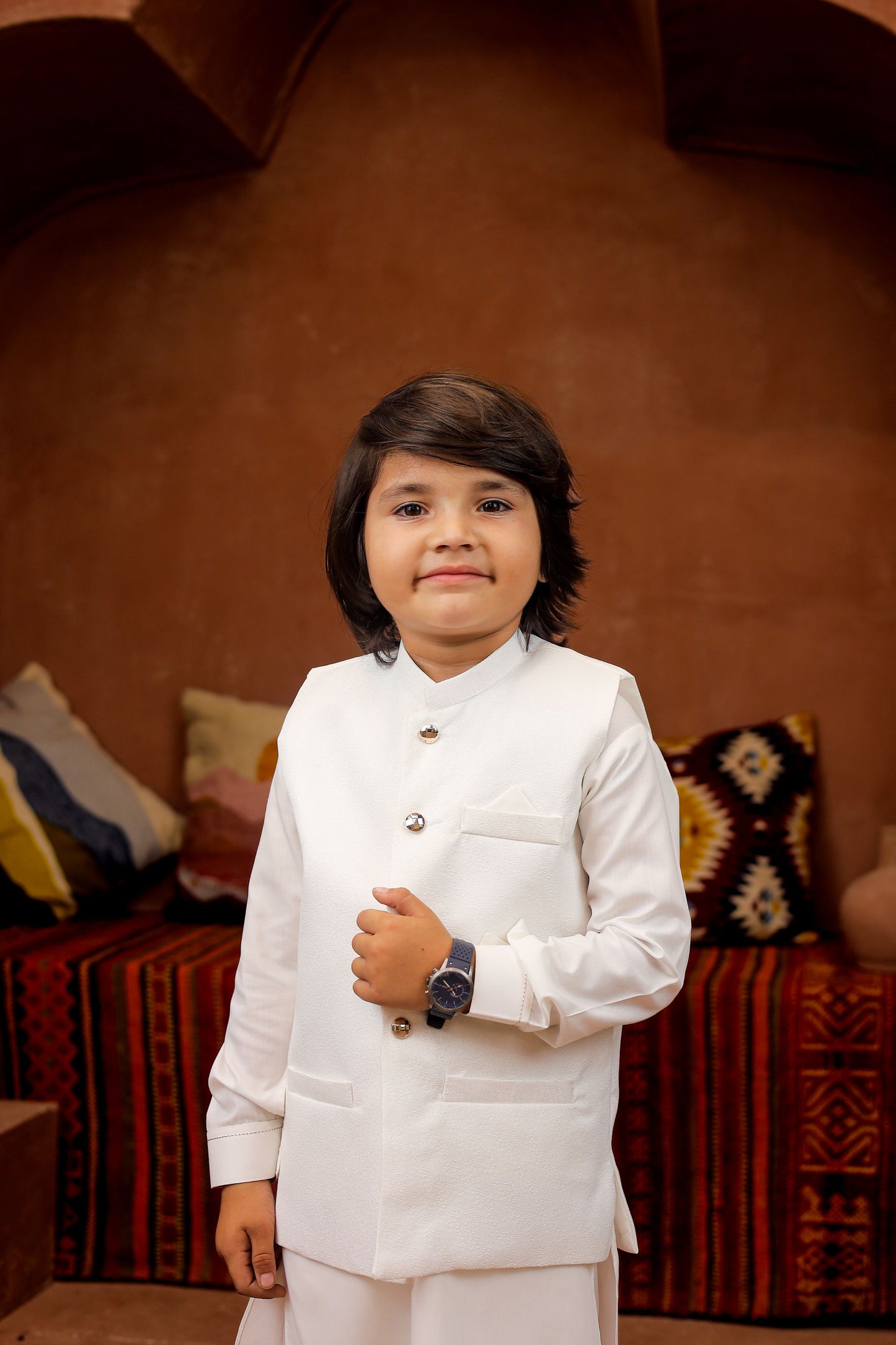 Off-white waiscoat set